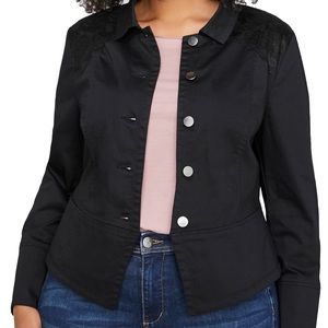 L & L LACE TRIM MILITARY JACKET
